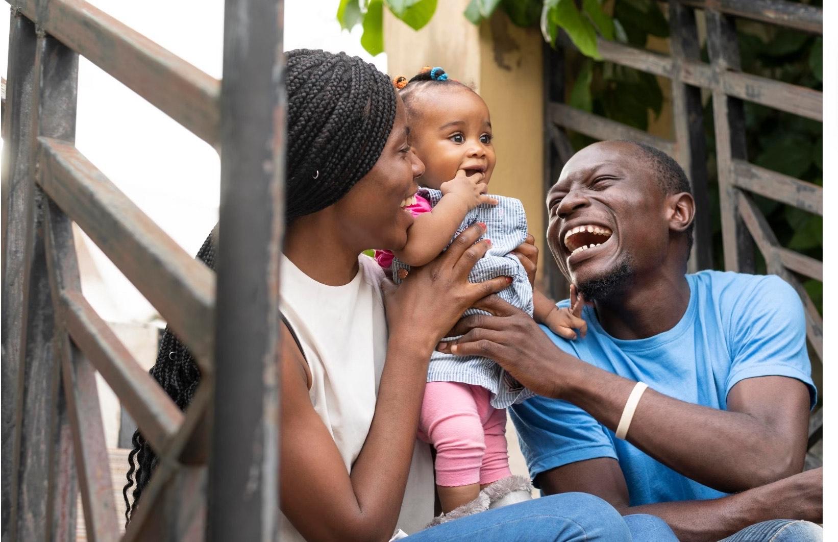 man, woman and infant